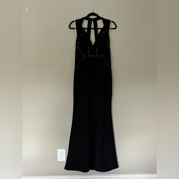 BCBC black event dress with lace details - Picture 3 of 5